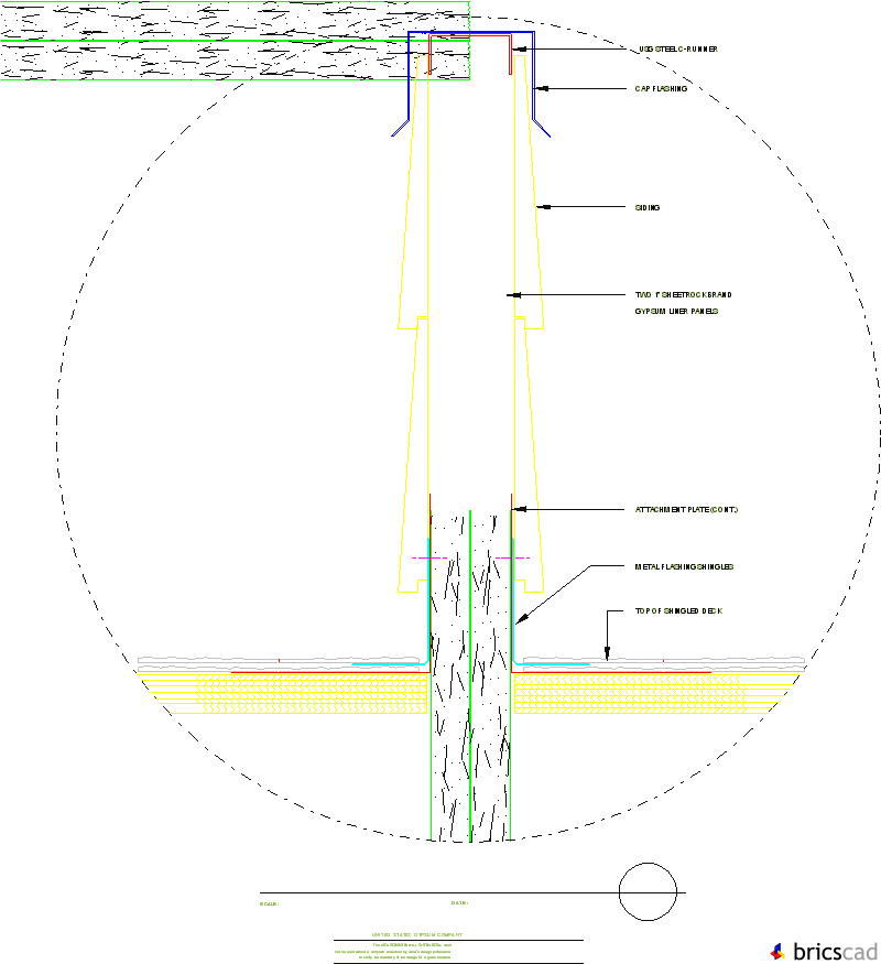 ASW401 -  OPTIONAL ROOF INTERSECTION. AIA CAD Details--zipped into WinZip format files for faster downloading.