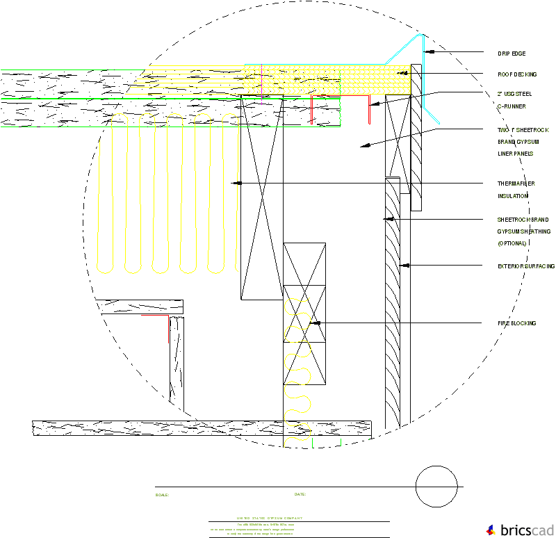 ASW407 -  ROOF AT RAKE END. AIA CAD Details--zipped into WinZip format files for faster downloading.