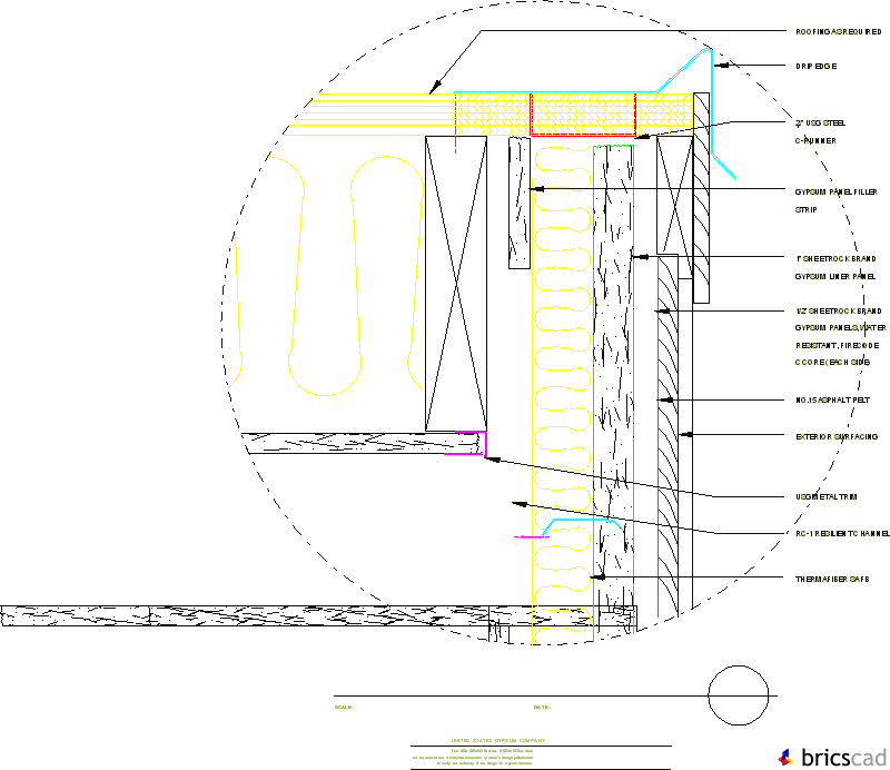 ASW408 -  ROOF AT RAKE END. AIA CAD Details--zipped into WinZip format files for faster downloading.
