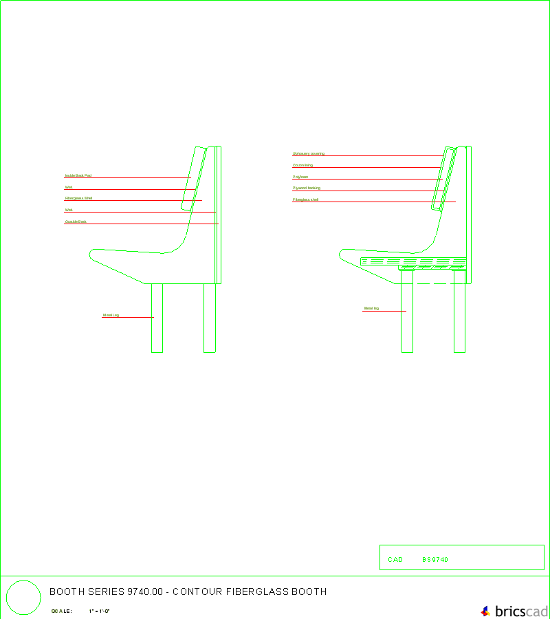 Booth Series 9740.00. AIA CAD Details--zipped into WinZip format files for faster downloading.