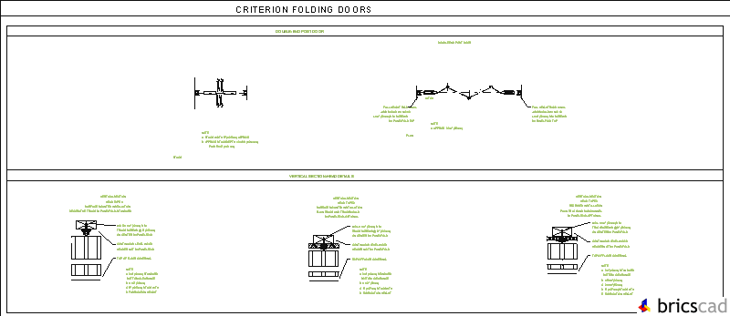 CRIT-2 Double-end post door. AIA CAD Details--zipped into WinZip format files for faster downloading.