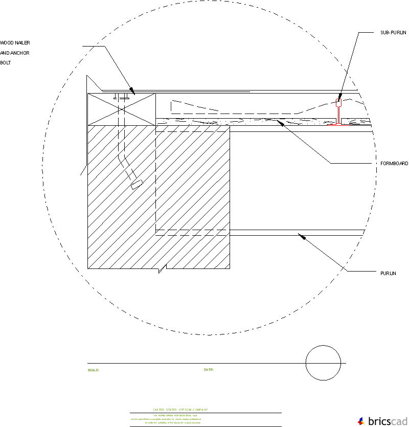 GPD201 - WALL DETAIL (APPLICATION OVER BEAMS/BAR JOISTS). AIA CAD Details--zipped into WinZip format files for faster downloading.