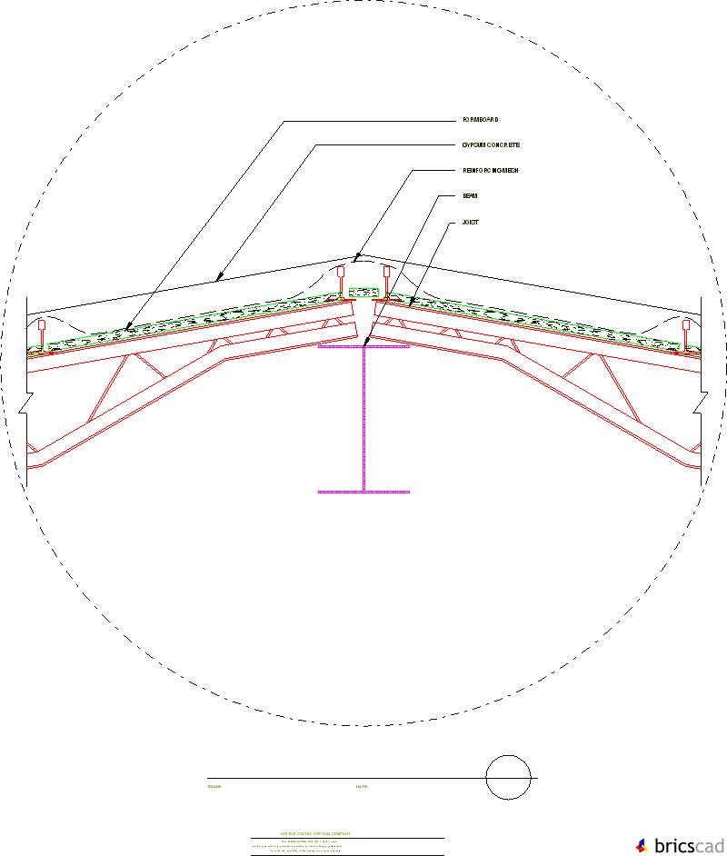 GPD404 - RIDGE DETAIL. AIA CAD Details--zipped into WinZip format files for faster downloading.