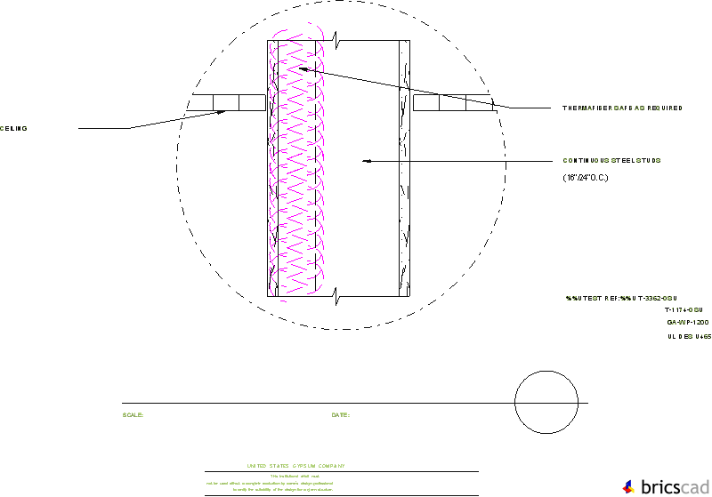 HOSP104 - SMOKE & 1-HOUR PARTITION. AIA CAD Details--zipped into WinZip format files for faster downloading.