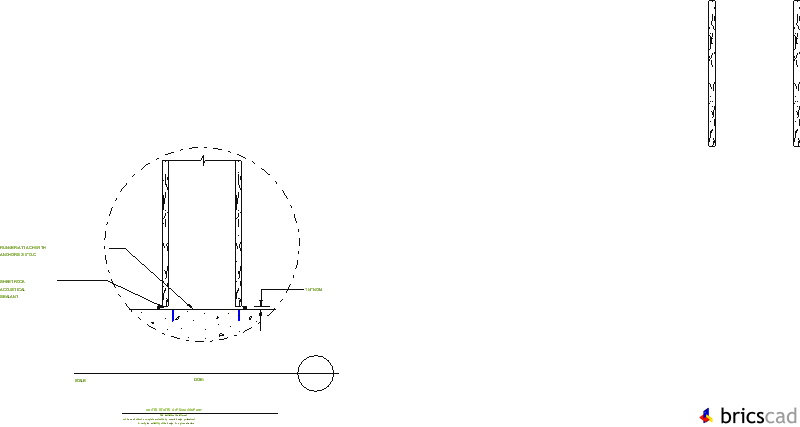 HOSP302 - BASE WALL SECTION. AIA CAD Details--zipped into WinZip format files for faster downloading.