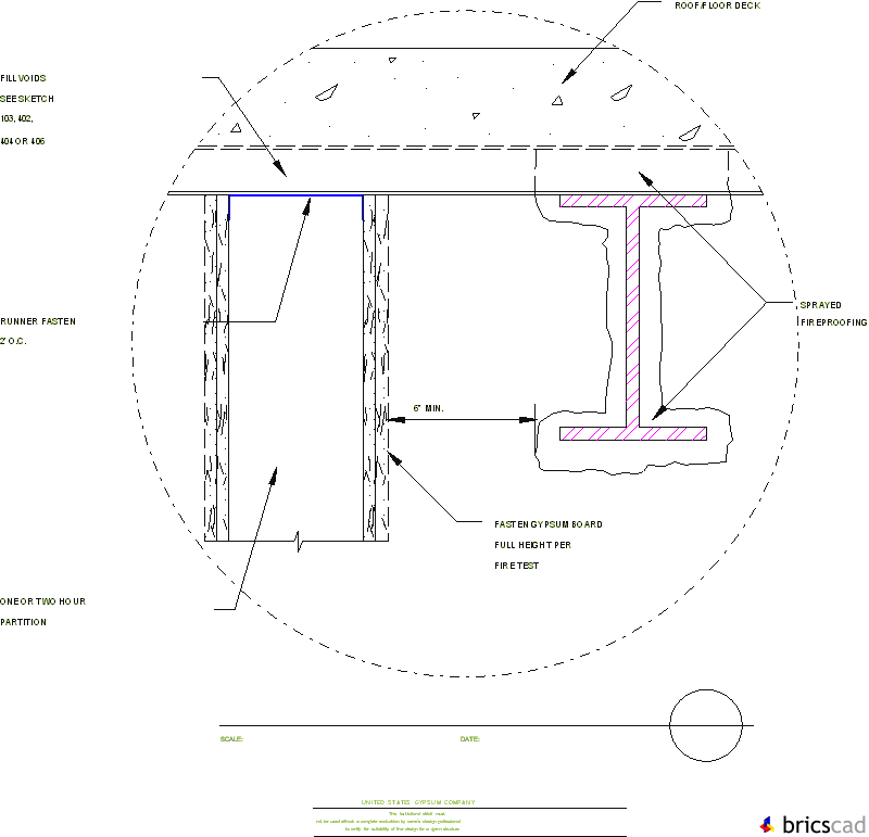 HOSP401 - SMOKE & RATED PARTITIONS. AIA CAD Details--zipped into WinZip format files for faster downloading.