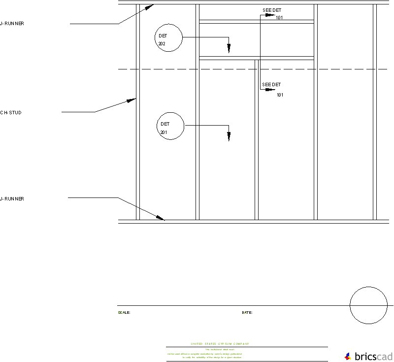 HOSP901 - SHAFTWALL ELEVATION. AIA CAD Details--zipped into WinZip format files for faster downloading.