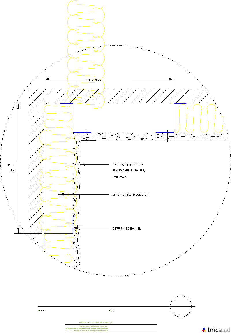 LSF204  - INTERIOR CORNER. AIA CAD Details--zipped into WinZip format files for faster downloading.