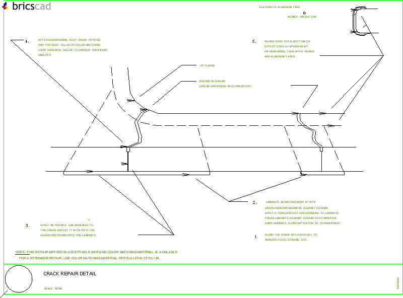 How To Repair A Cracked Cutout Aia Cad Details Zipped Into