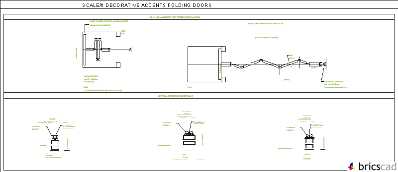 SCL6DC-2 Sliding jamb door - pocket installation. AIA CAD Details--zipped into WinZip format files for faster downloading.