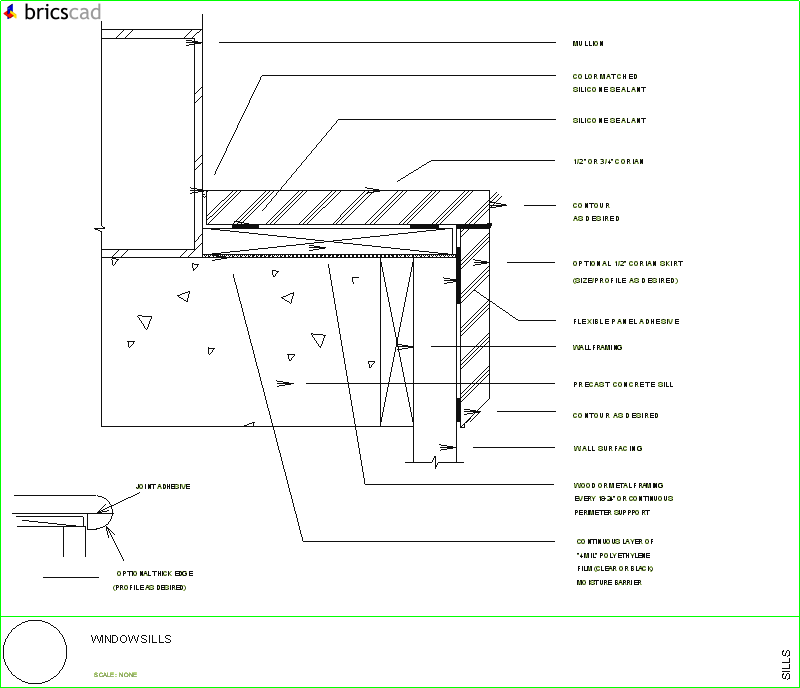 How To Install Window Sills Aia Cad Details Zipped Into Winzip