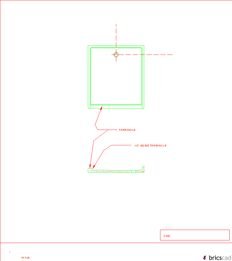 BARRIER FREE SHOWER RECEPTOR -  MODEL 23-2HR. AIA CAD Details--zipped into WinZip format files for faster downloading.