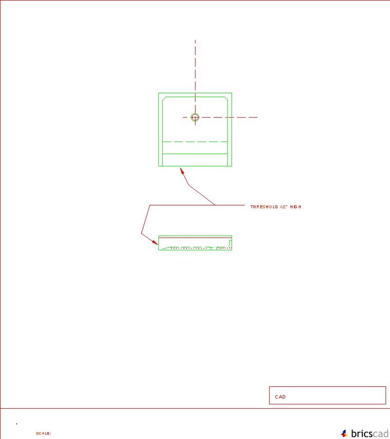 BARRIER FREE SHOWER RECEPTOR -  MODEL 500. AIA CAD Details--zipped into WinZip format files for faster downloading.