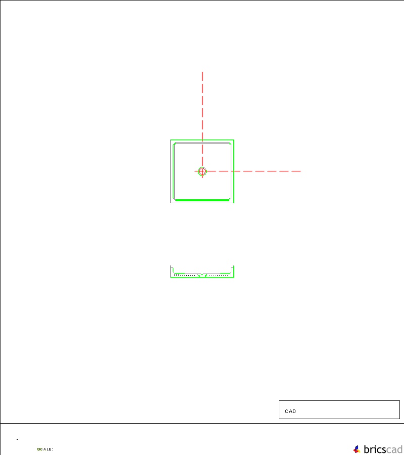 SHOWER RECEPTOR -  MODEL 100. AIA CAD Details--zipped into WinZip format files for faster downloading.