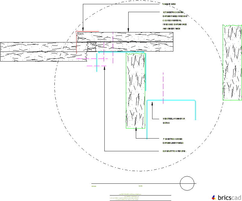 SW201  -  OUTSIDE CORNER. AIA CAD Details--zipped into WinZip format files for faster downloading.