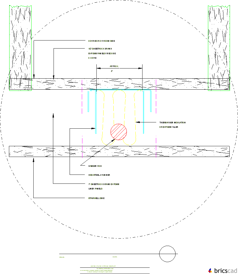 SW801  -  STAIR HANGER. AIA CAD Details--zipped into WinZip format files for faster downloading.