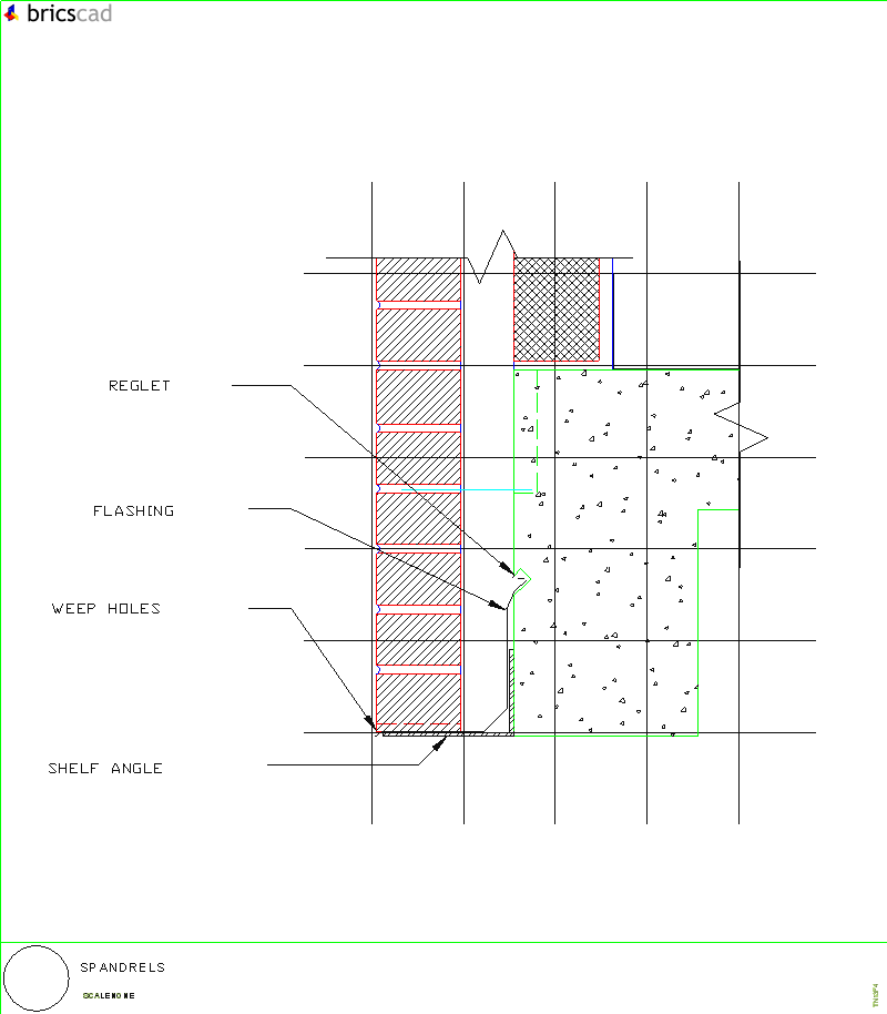 Spandrels. AIA CAD Details--zipped into WinZip format files for faster downloading.