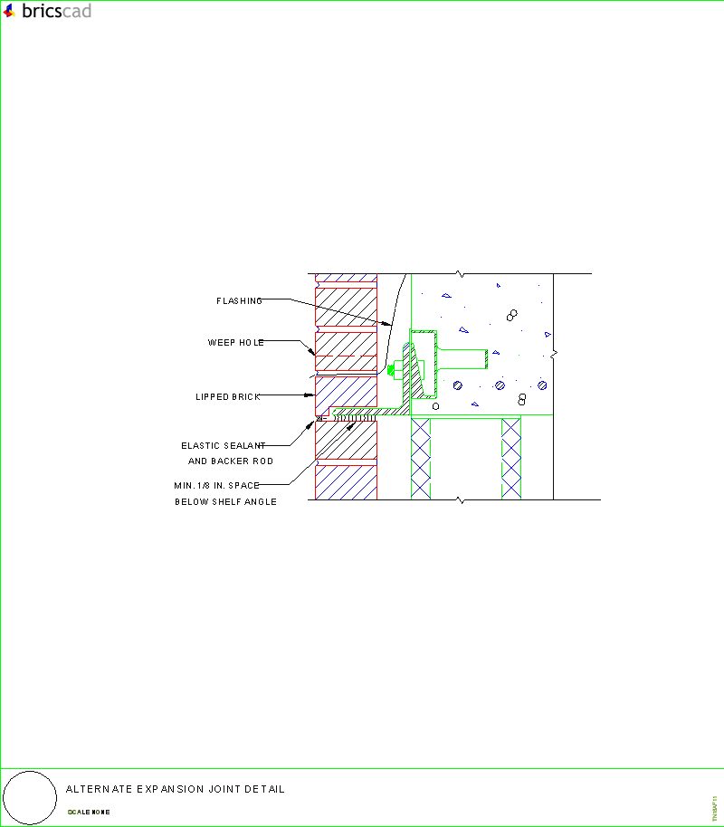 Alternate Expansion Joint. AIA CAD Details--zipped into WinZip format files for faster downloading.