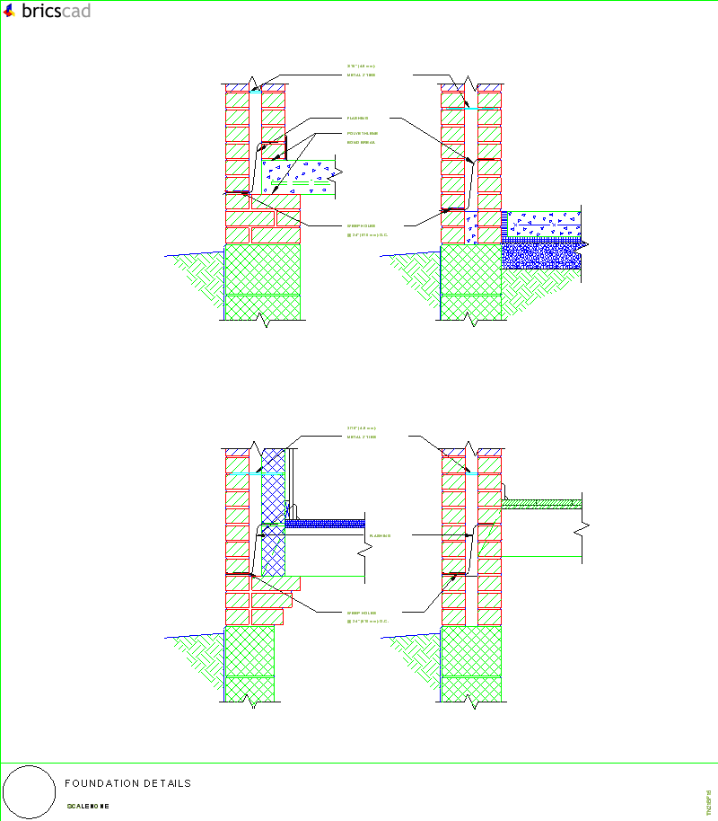 Foundation Details. AIA CAD Details--zipped into WinZip format files for faster downloading.