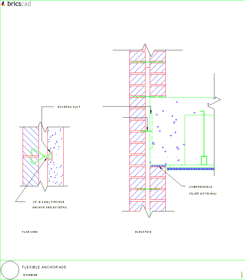 Flexible Anchorage. AIA CAD Details--zipped into WinZip format files for faster downloading.