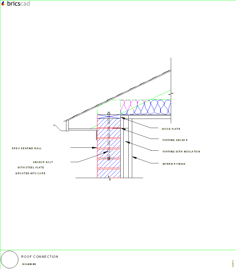 Roof Connection. AIA CAD Details--zipped into WinZip format files for faster downloading.