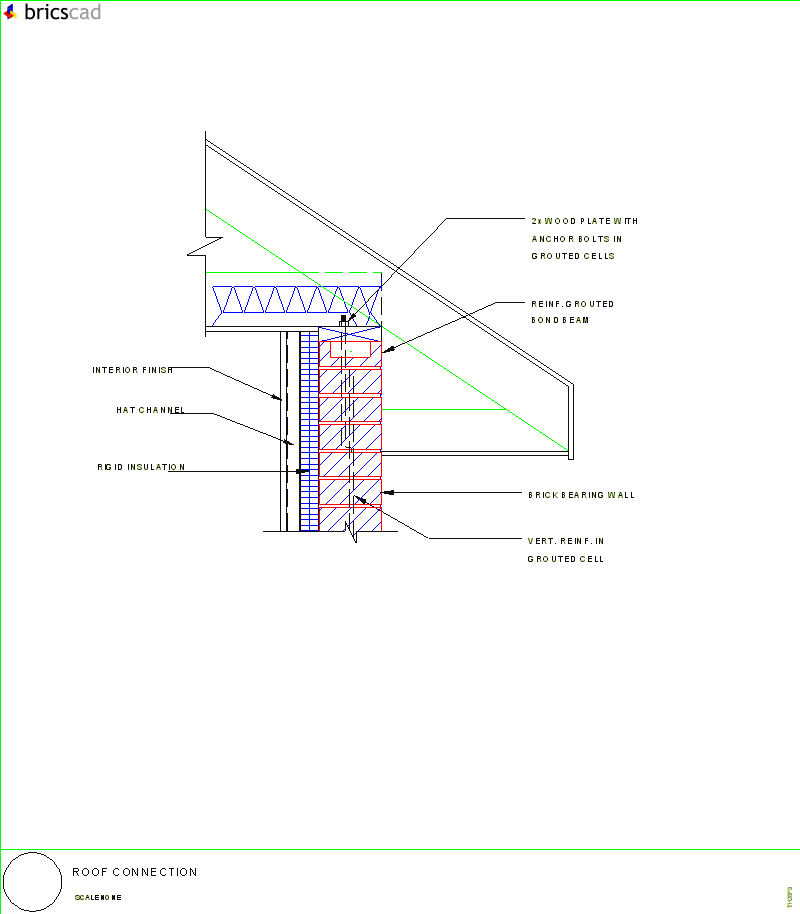 Roof Connection. AIA CAD Details--zipped into WinZip format files for faster downloading.