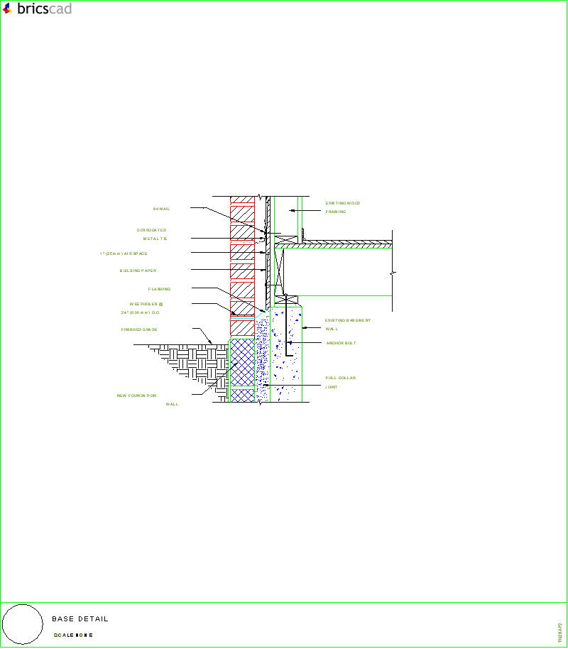 Base Detail. AIA CAD Details--zipped into WinZip format files for faster downloading.