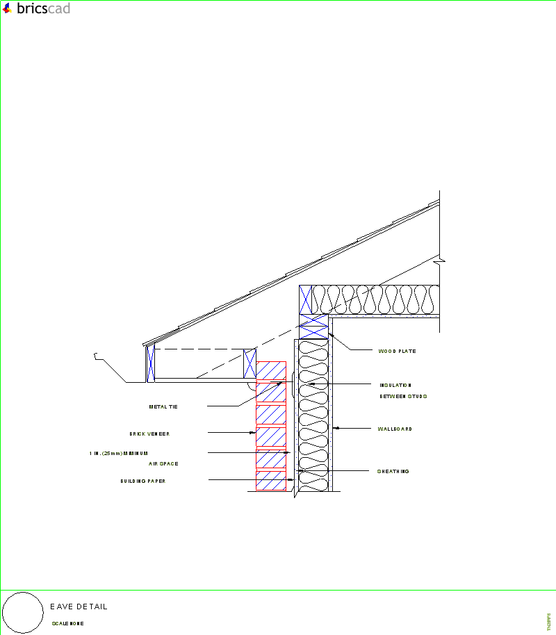 Eave Detail. AIA CAD Details--zipped into WinZip format files for faster downloading.