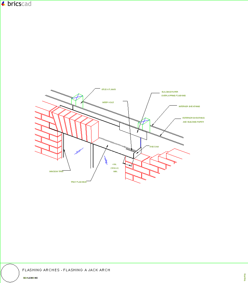 Flashing Arches. AIA CAD Details--zipped into WinZip format files for faster downloading.