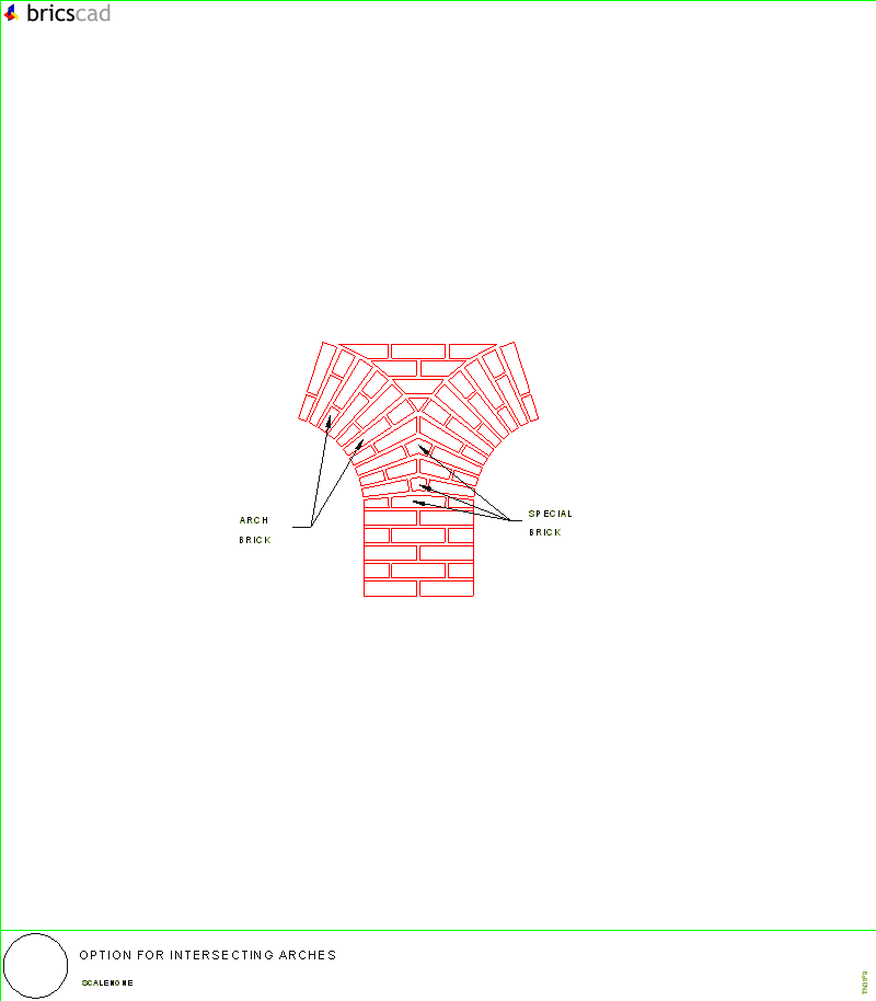 Option for Intersecting Arches. AIA CAD Details--zipped into WinZip format files for faster downloading.