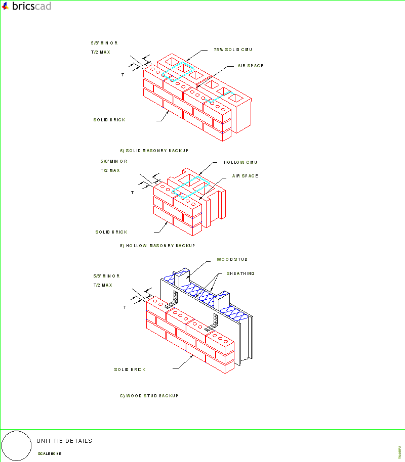 Unit Tie Details. AIA CAD Details--zipped into WinZip format files for faster downloading.