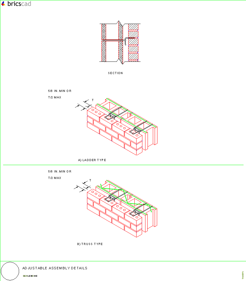 Adjustable Assembly Details. AIA CAD Details--zipped into WinZip format files for faster downloading.