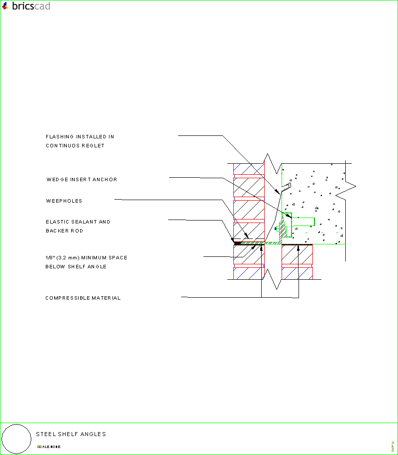 Steel Shelf Angles. AIA CAD Details--zipped into WinZip format files for faster downloading.