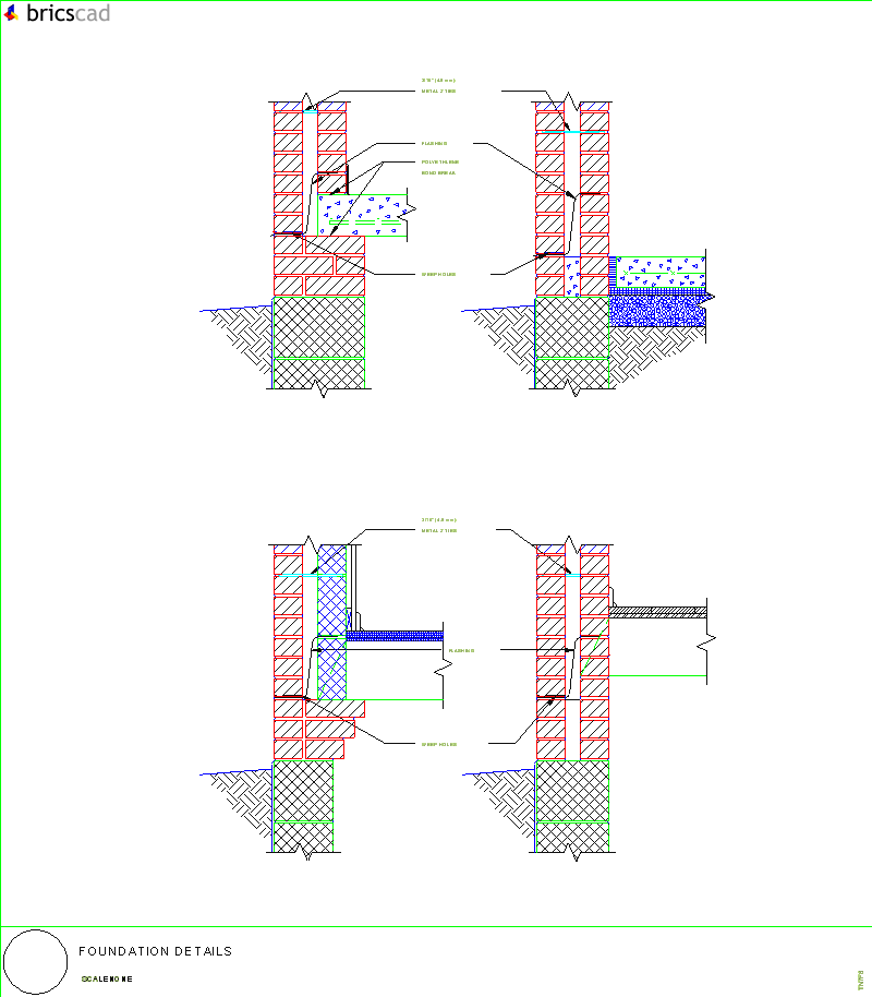 Foundation Details. AIA CAD Details--zipped into WinZip format files for faster downloading.