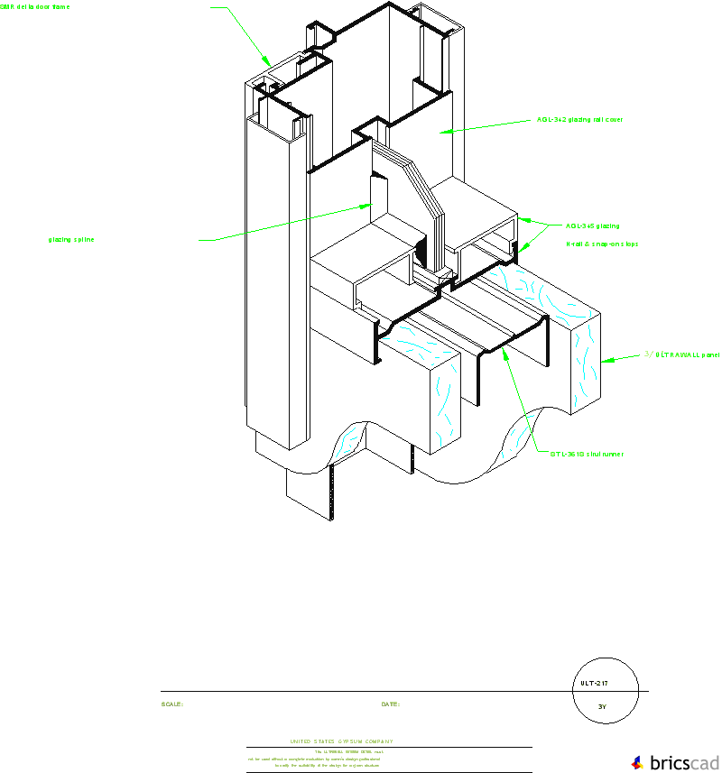 ULT217 ASSEMBLY DRAWING. AIA CAD Details--zipped into WinZip format files for faster downloading.