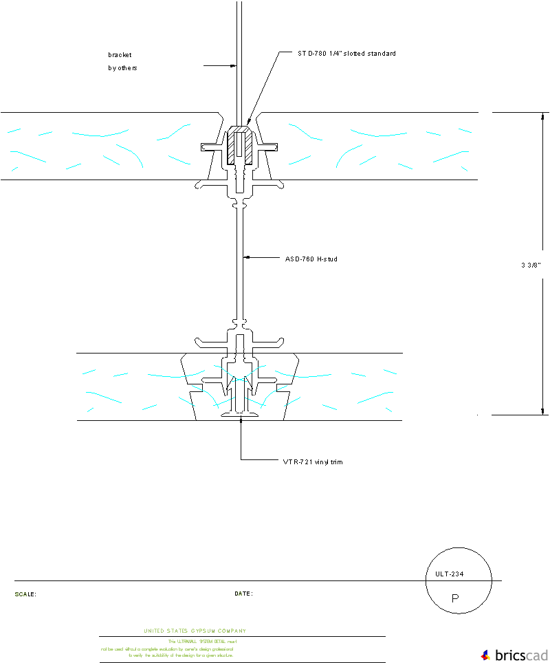 ULT234 H-STUD ASSEMBLY P. AIA CAD Details--zipped into WinZip format files for faster downloading.