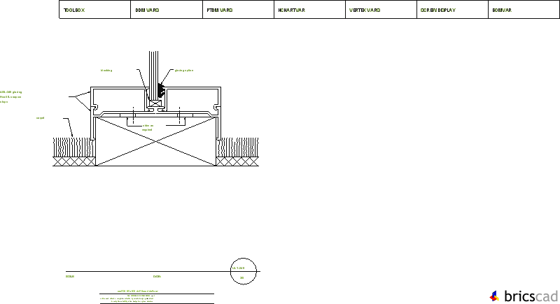 ULT248 FLOOR/BASE LEVEL GLAZING 3G. AIA CAD Details--zipped into WinZip format files for faster downloading.