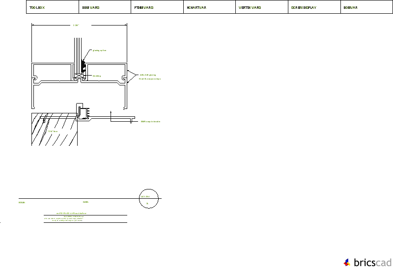 ULT254 DOOR FRAME TOP GLAZING 3L. AIA CAD Details--zipped into WinZip format files for faster downloading.