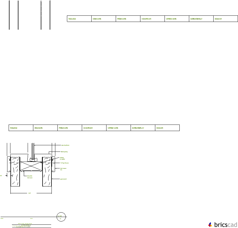 ULT266 MID-PANEL BOTTOM GLAZING 4J. AIA CAD Details--zipped into WinZip format files for faster downloading.