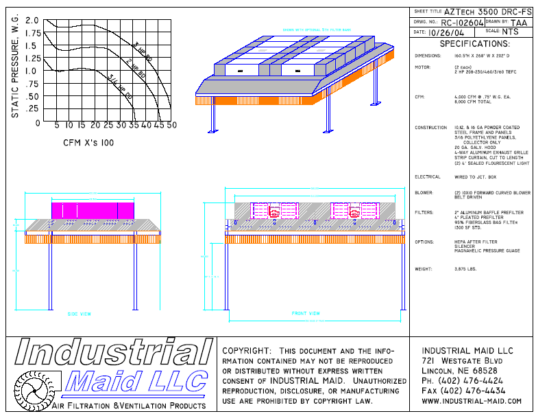 Spec Drawing T3500 DRC