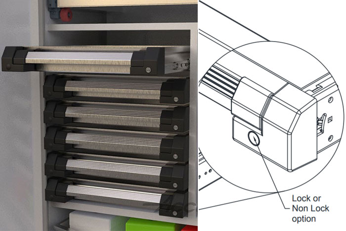 Accuride 9308EZ-Release Kit for Heavy-Duty Drawers