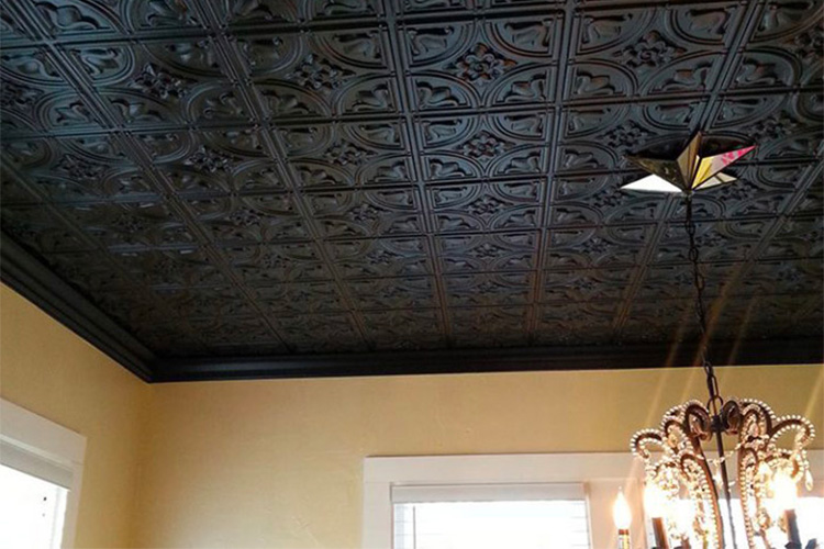 Add Richness and Sophistication with Black Ceiling Tiles