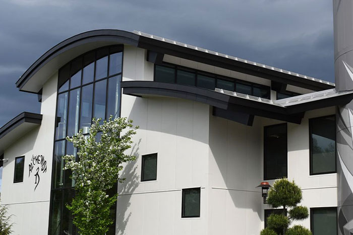 Roofs shed snow in valleys and at the eaves increasing the need for additional snow management in lower areas.