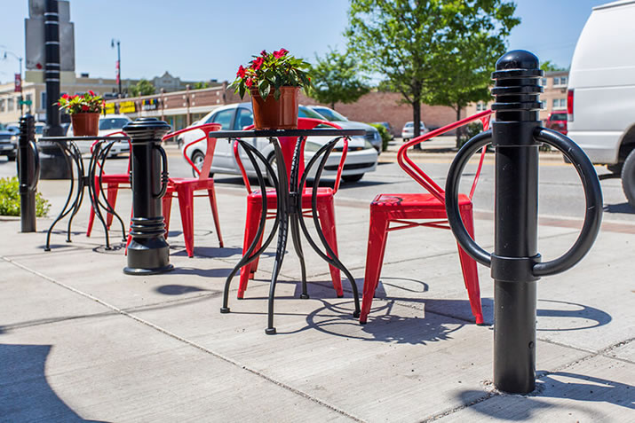 Bike Bollards from Reliance Foundry