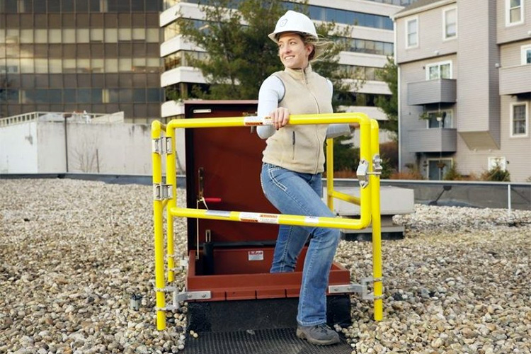 Roof Hatch Safety Railings