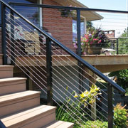 Black Aluminum Cable Railing