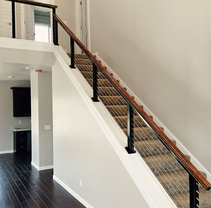 Black Aluminum Cable Railing