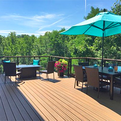 Black Aluminum Cable Railing