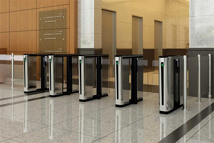 Boon Edam Speedlane Compact Optical Turnstile Platform Boon Edam Speedlane Compact Optical Turnstile Platform