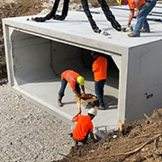 Box Culvert Installation Aides in Purdue University Aerospace District Expansion